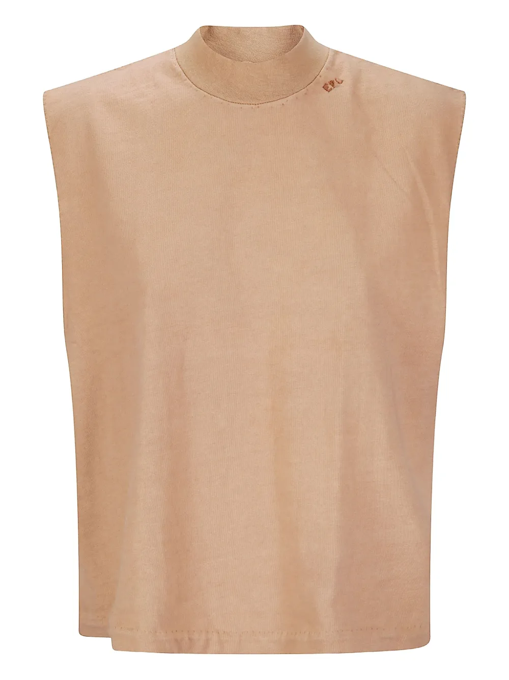 logo-embroidered tank top