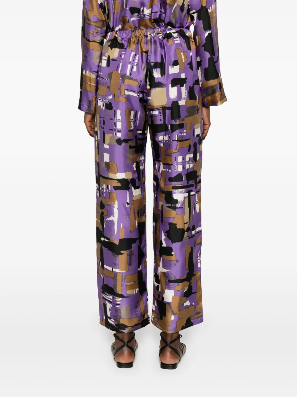 LAURA URBINATI SILK TROUSERS