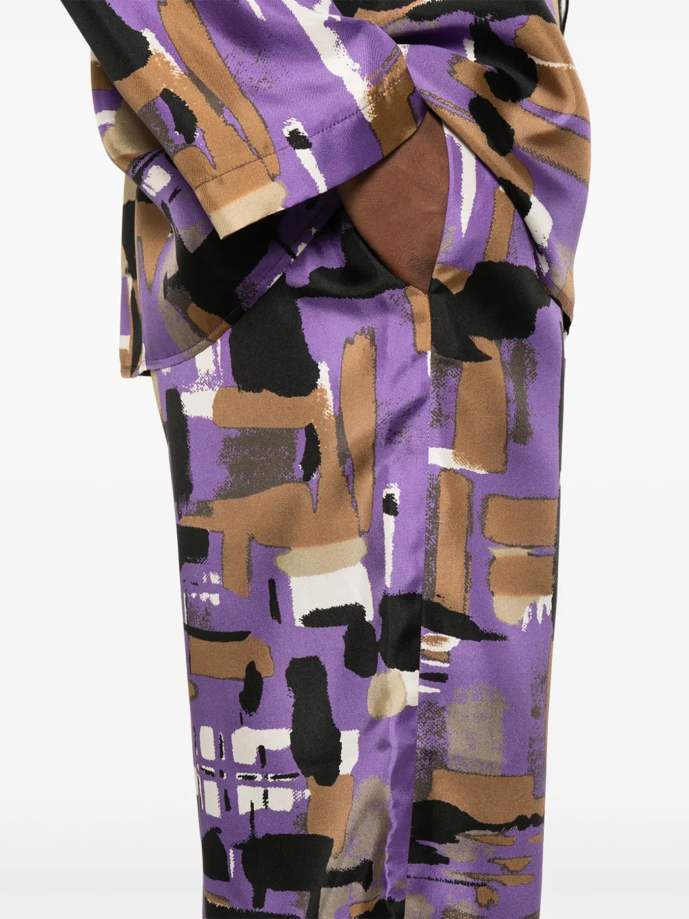 LAURA URBINATI SILK TROUSERS