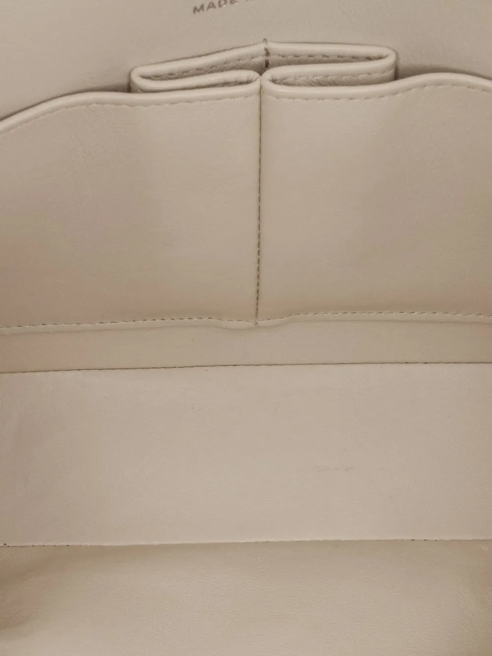 Pre-owned Chanel 2021-2024 Small Classic Chevron Lambskin Double Flap Shoulder Bag In White