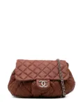 CHANEL Pre-Owned 2010-2011 Large Quilted Lambskin Chain Around Flap crossbody bag - Brown