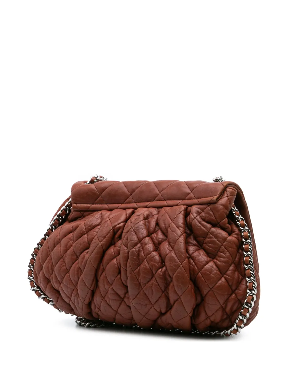CHANEL Pre-Owned 2010-2011 Large Quilted Lambskin Chain Around Flap crossbody bag | Pre-Owned | Image 2