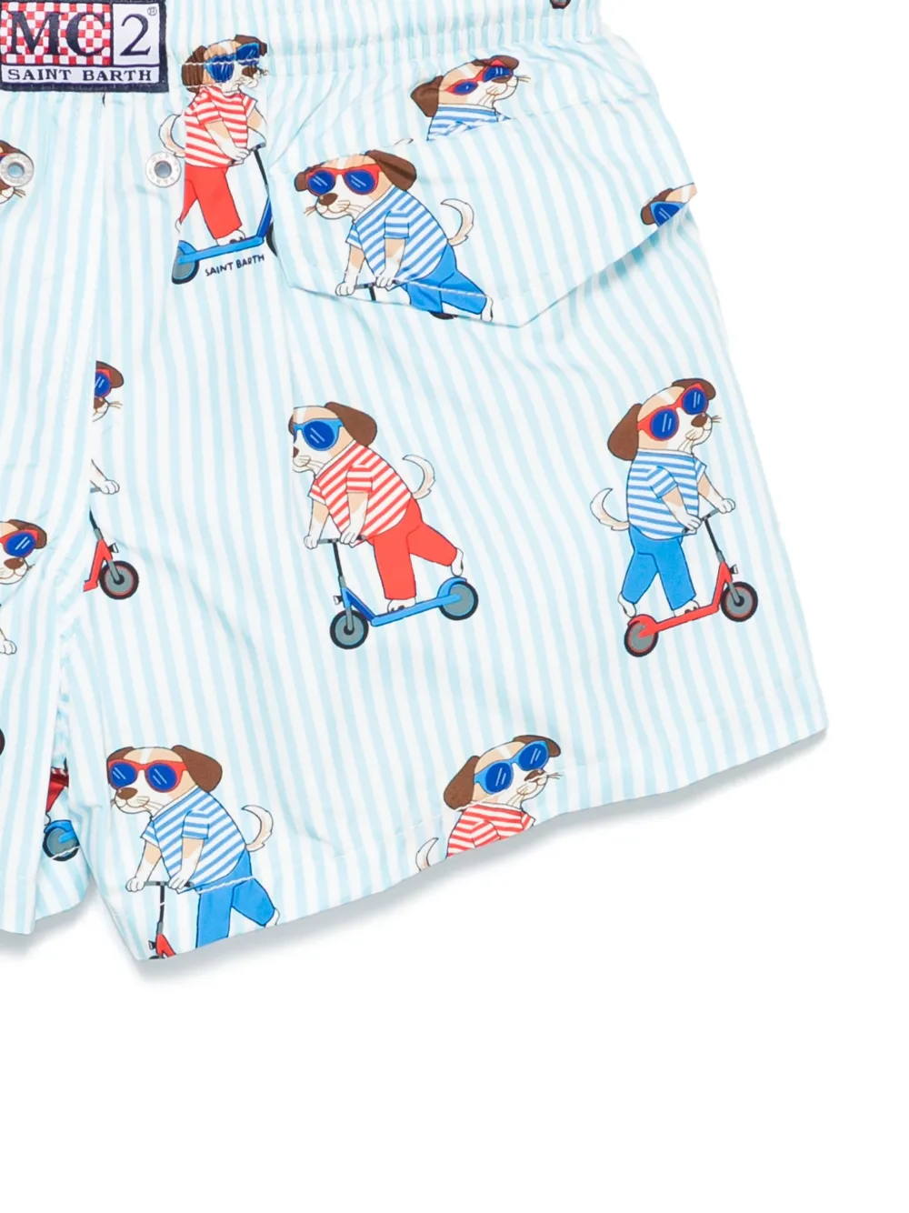 MC2 Saint Barth Kids Zwembroek met print Blauw
