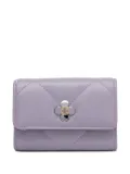 Tory Burch Kira clover-quilted wallet - Purple