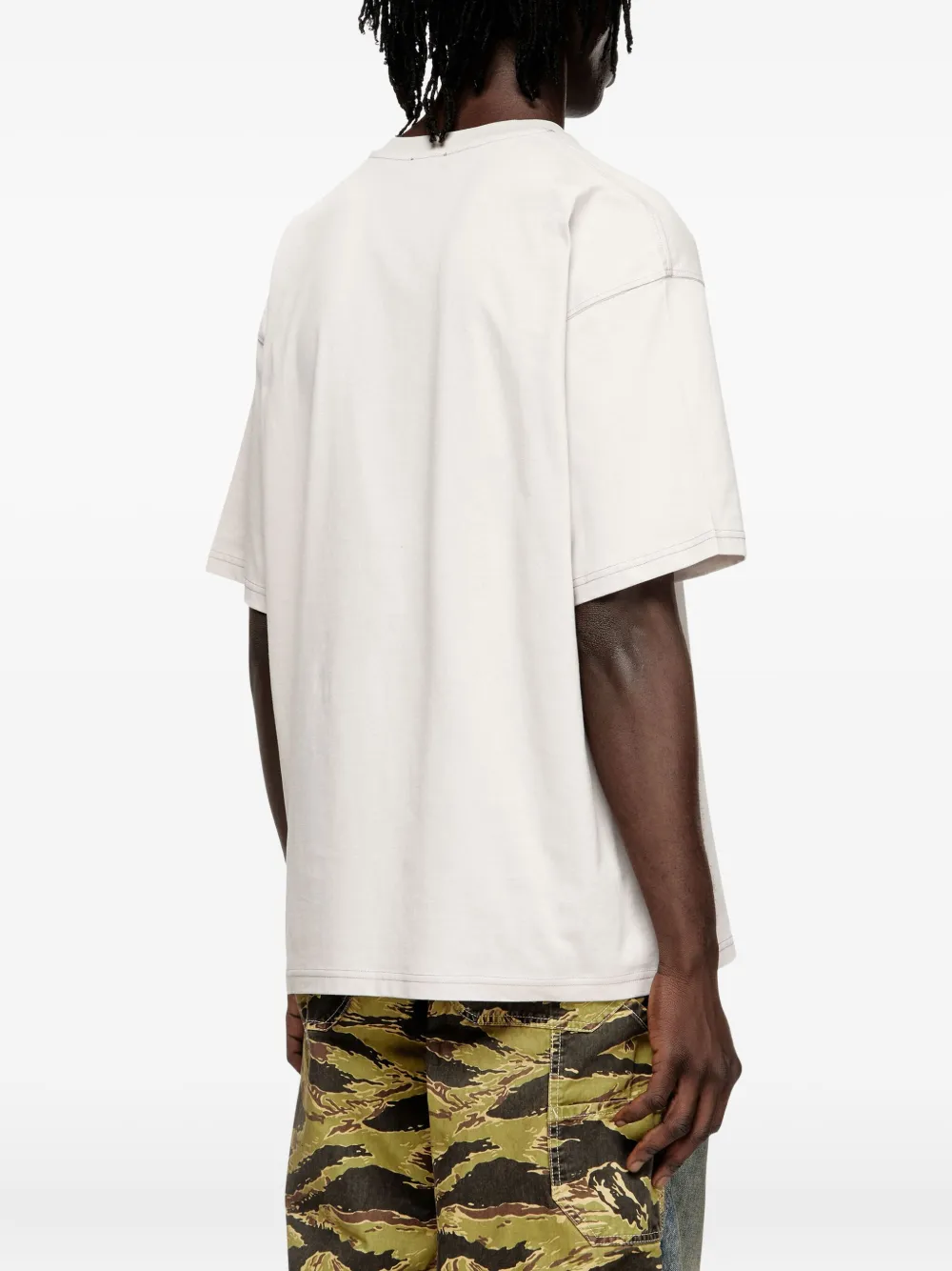 Diesel T-shirt met print Beige