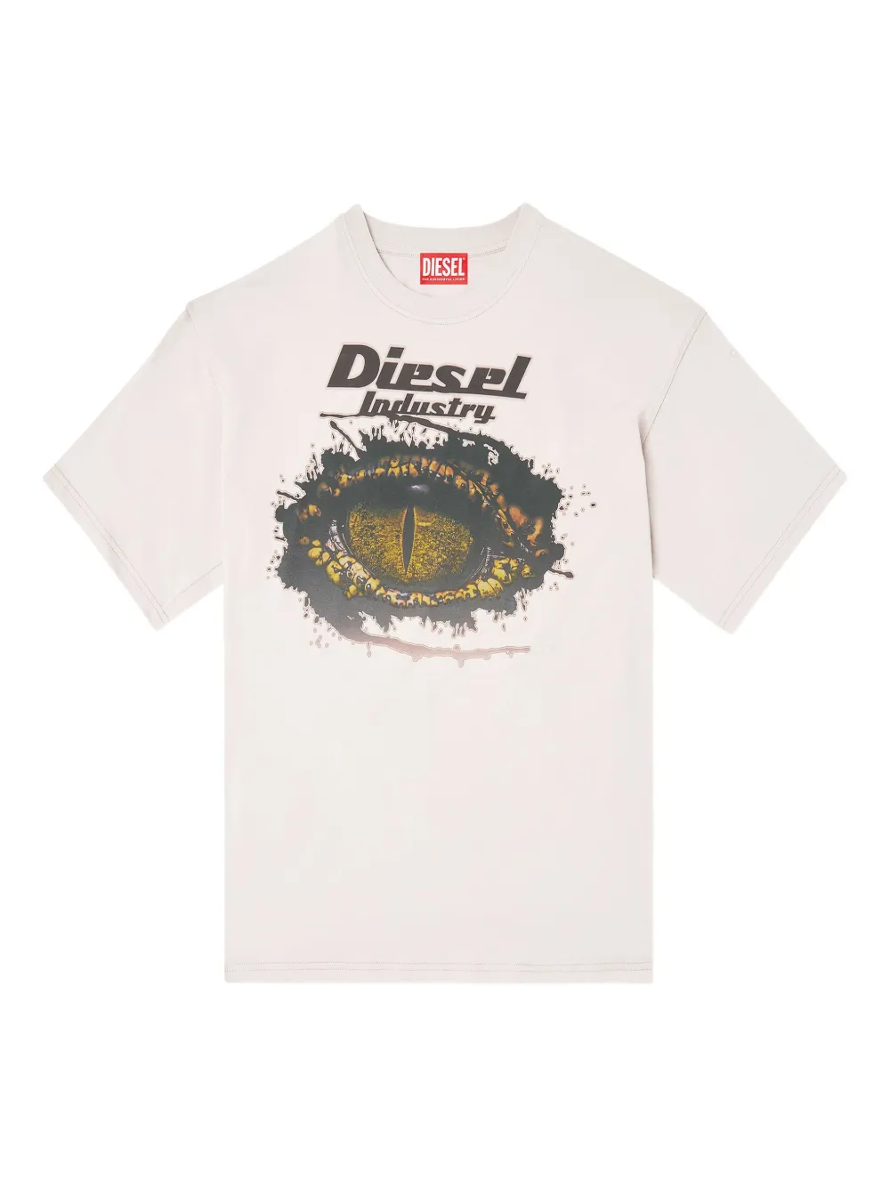 Diesel T-shirt met print Beige