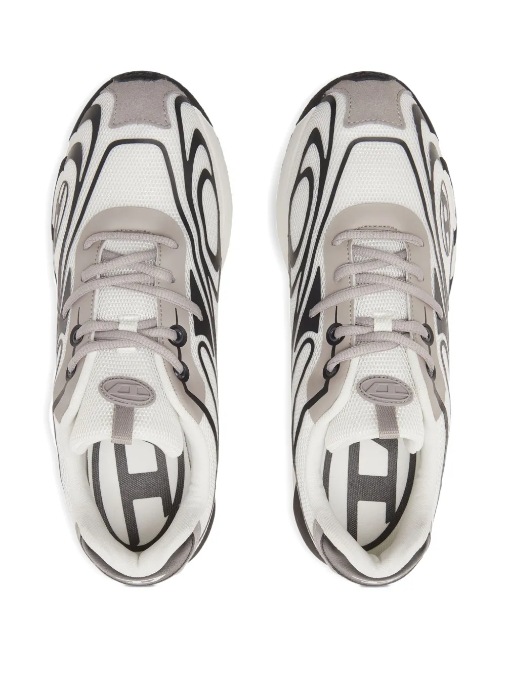 Diesel swirl-pattern low-top sneakers White