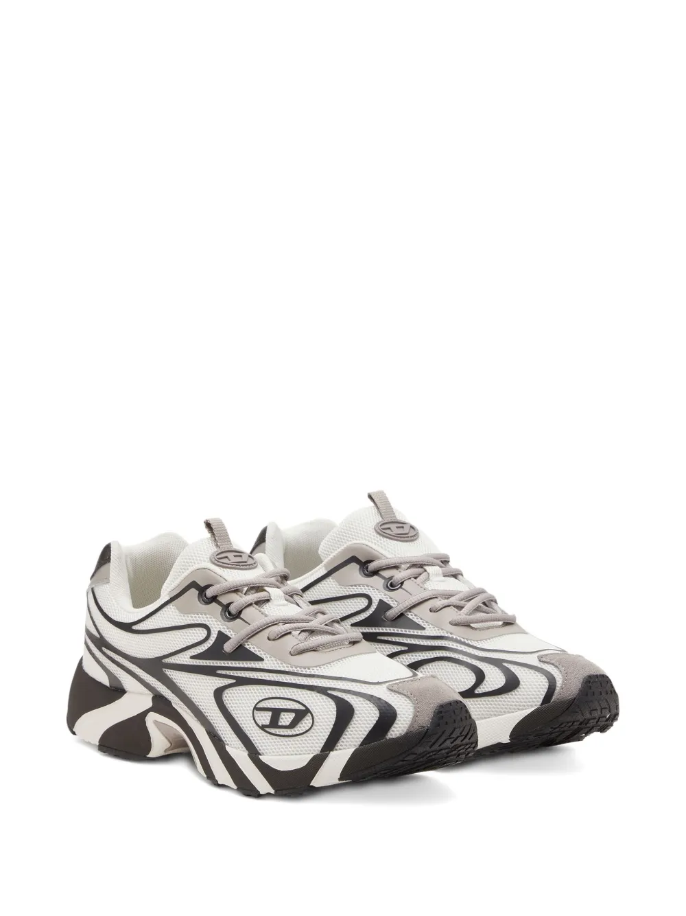 Diesel swirl-pattern low-top sneakers White