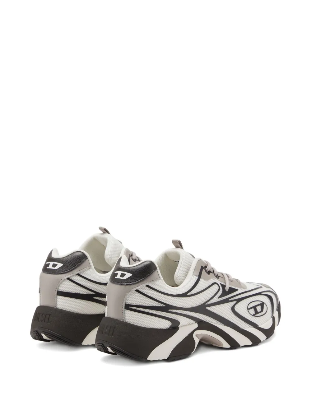 Diesel swirl-pattern low-top sneakers White