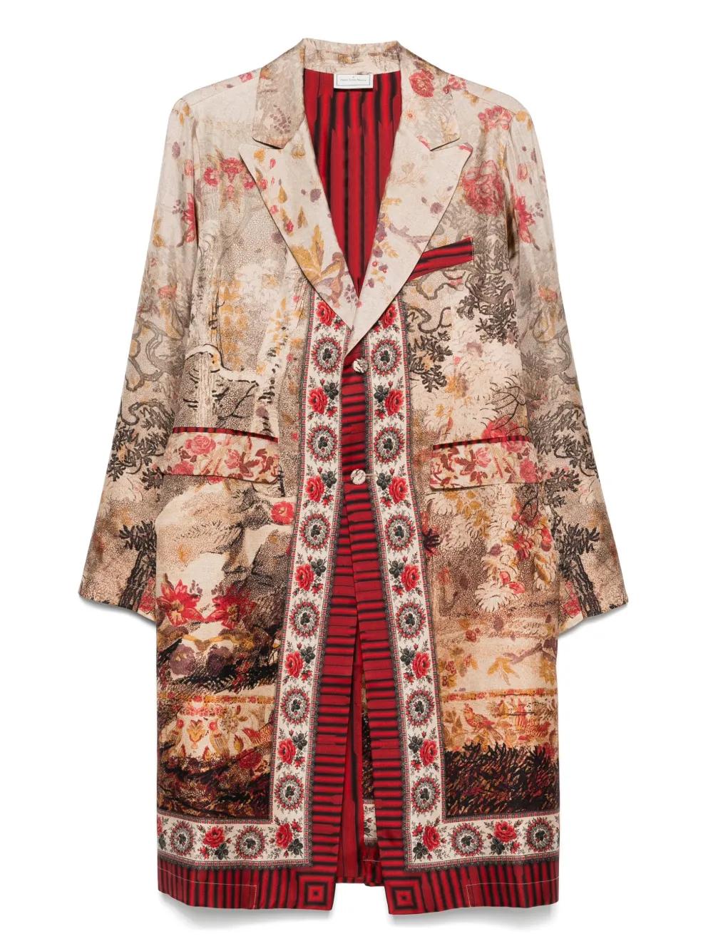 Pierre-Louis Mascia Jas met bloemen Beige