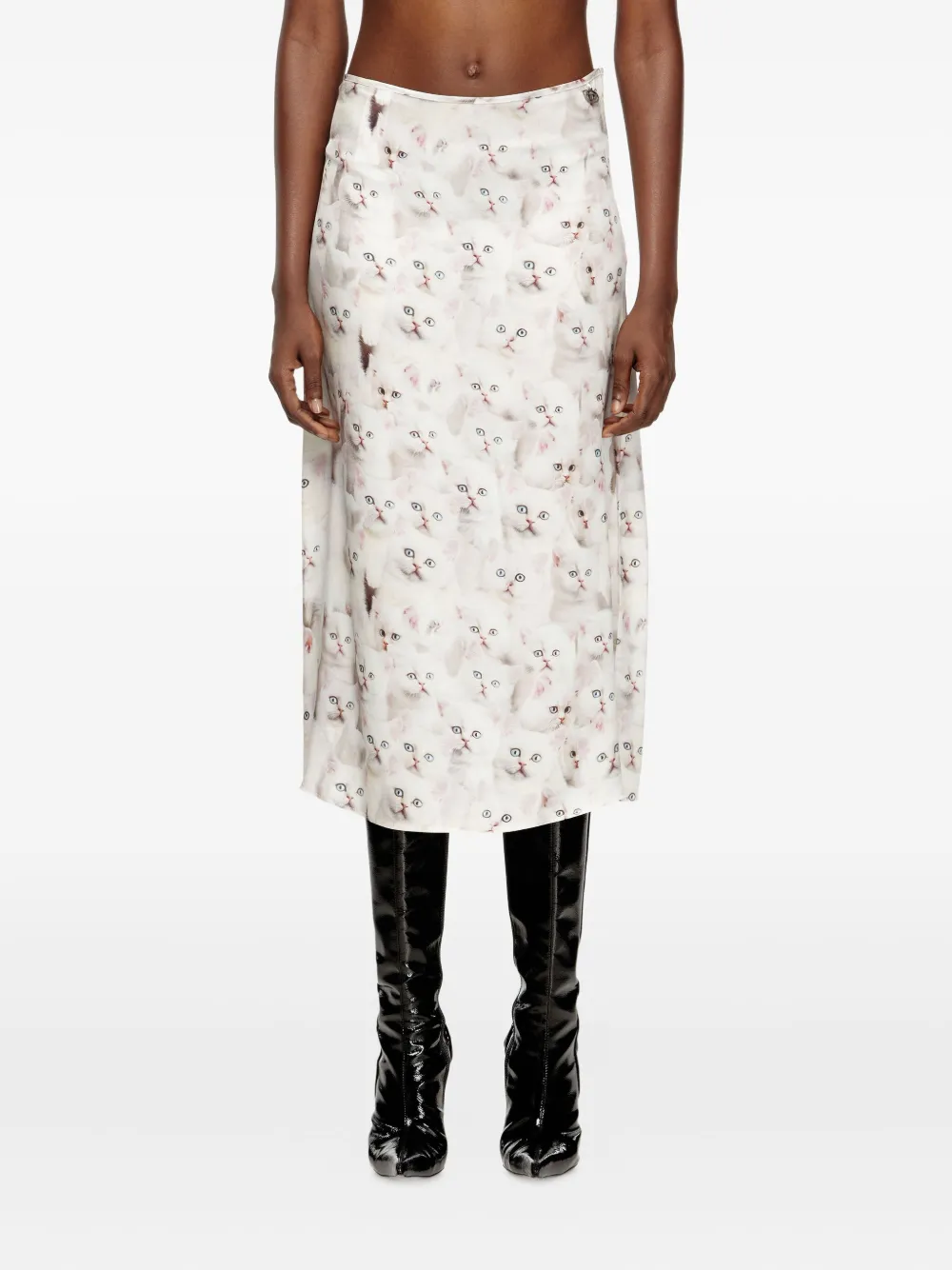 Diesel O-Rchid-R1 skirt - Wit