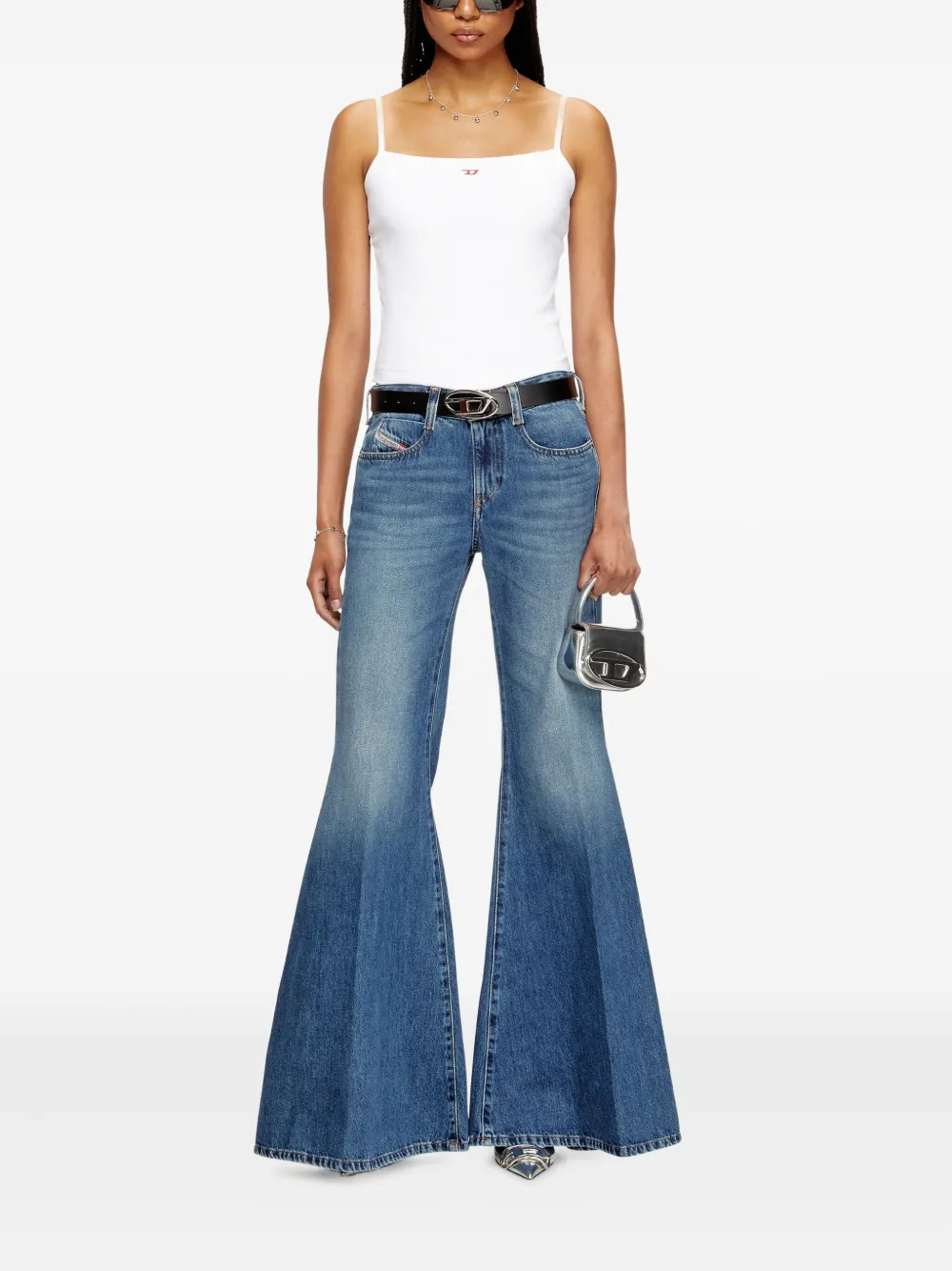 Diesel 1970 D-Bleess flared jeans Blauw