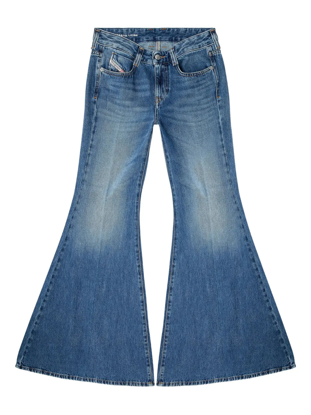 Diesel 1970 D-Bleess flared jeans Blauw