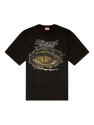 Diesel T-Boxt-N14 flocked-logo T-shirt | Black | FARFETCH