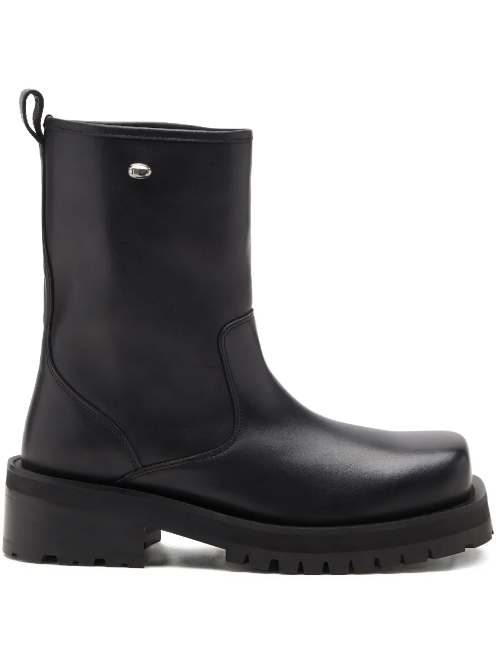 Diesel D-Texan square-toe boots Black