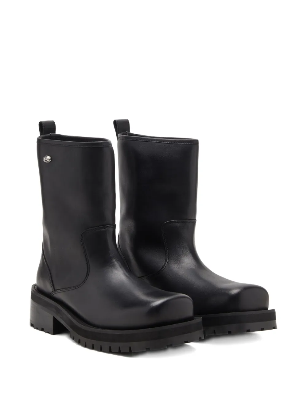 Diesel D-Texan square-toe boots Black