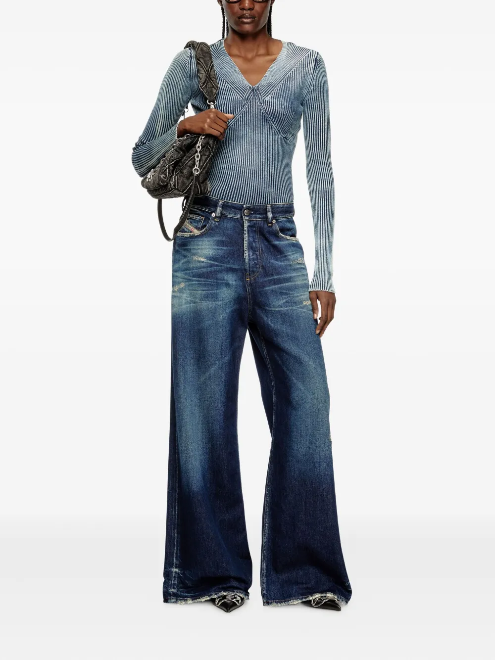 Diesel distressed-effect jeans - Blauw