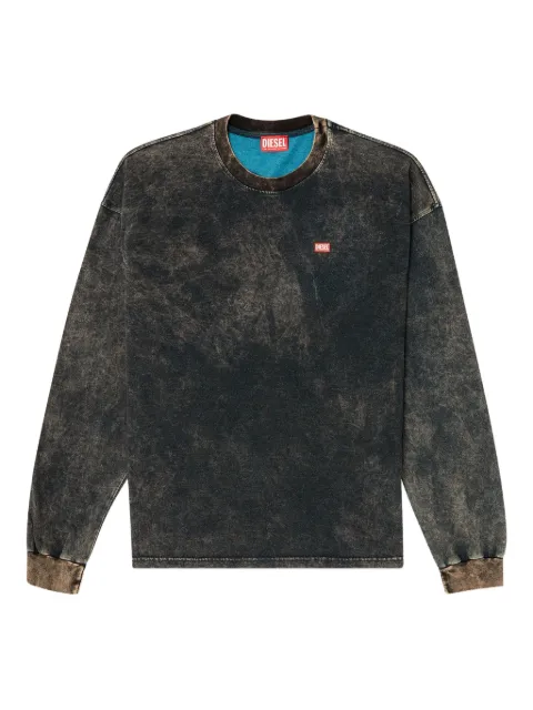 Diesel acid-wash long-sleeve T-shirt