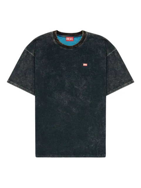 Diesel T-shirt met acid-wassing