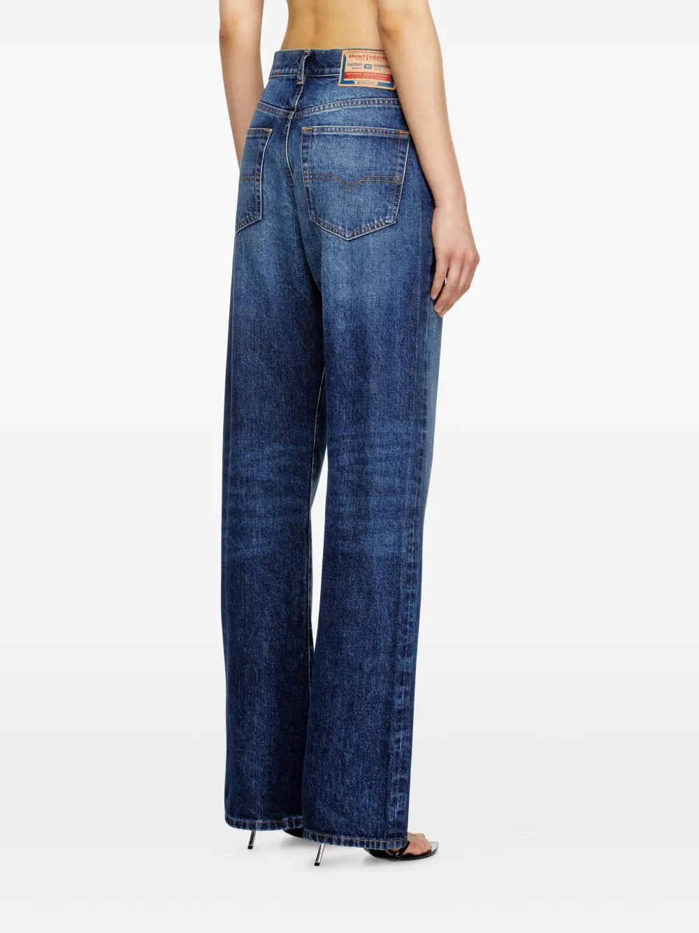 Diesel Katoenen regular jeans Blauw