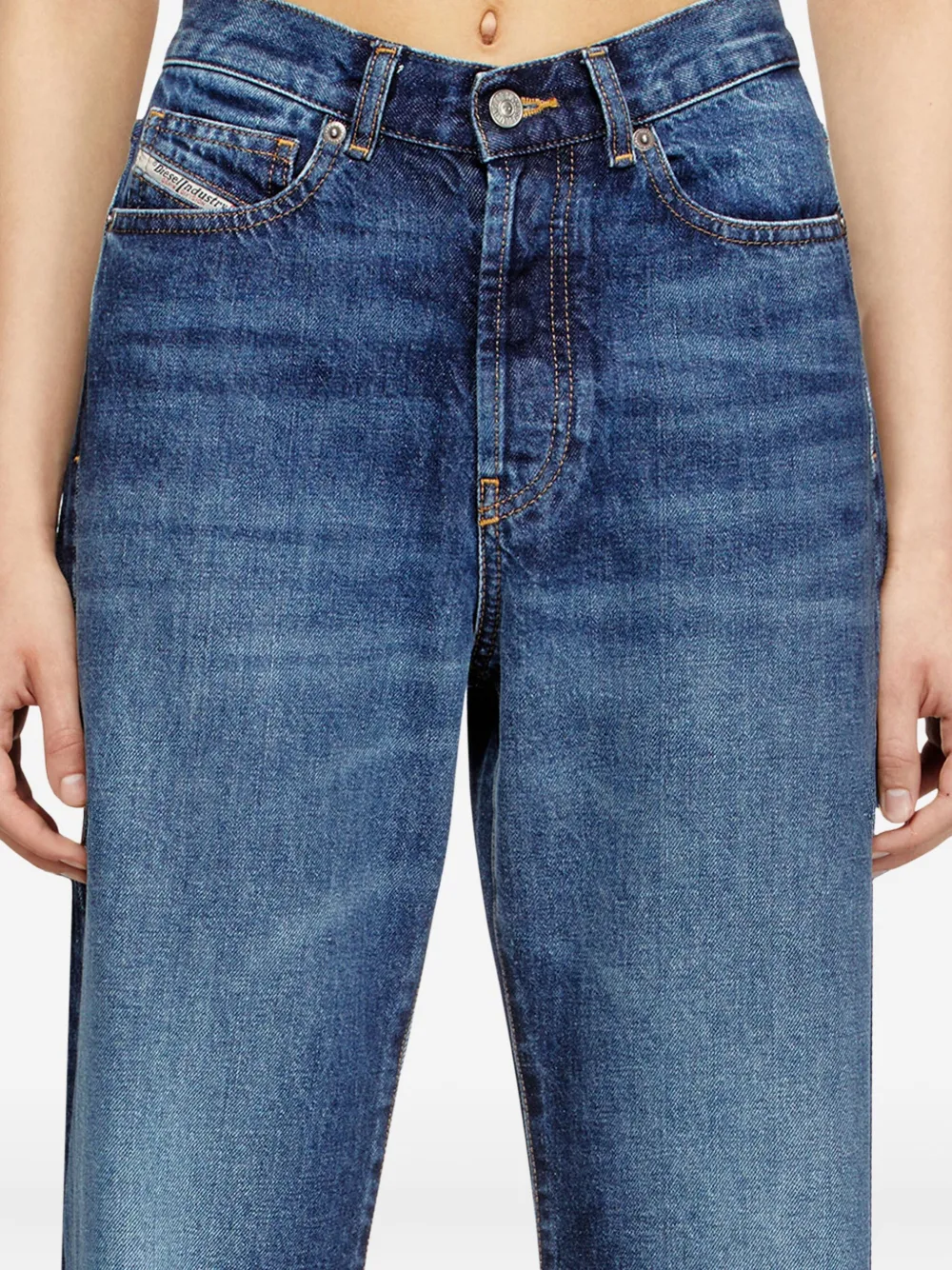 Diesel Katoenen regular jeans Blauw