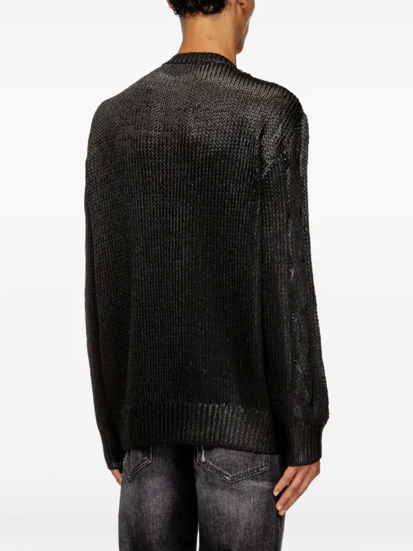 Diesel K-Michiu ケーブルニット セーター | ブラック | FARFETCH JP