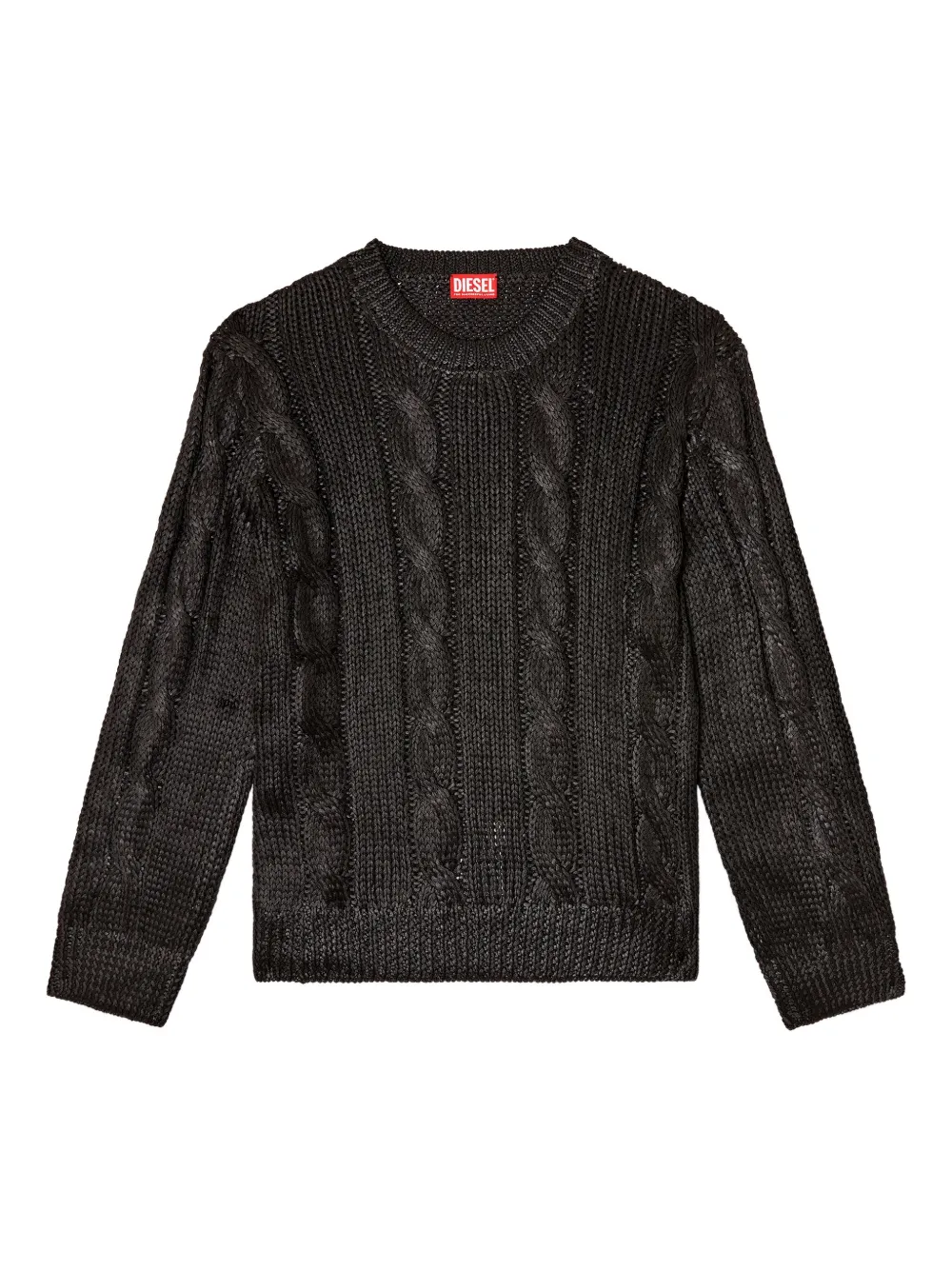 Diesel K-Michiu cable-knit sweater | Black | Image 1