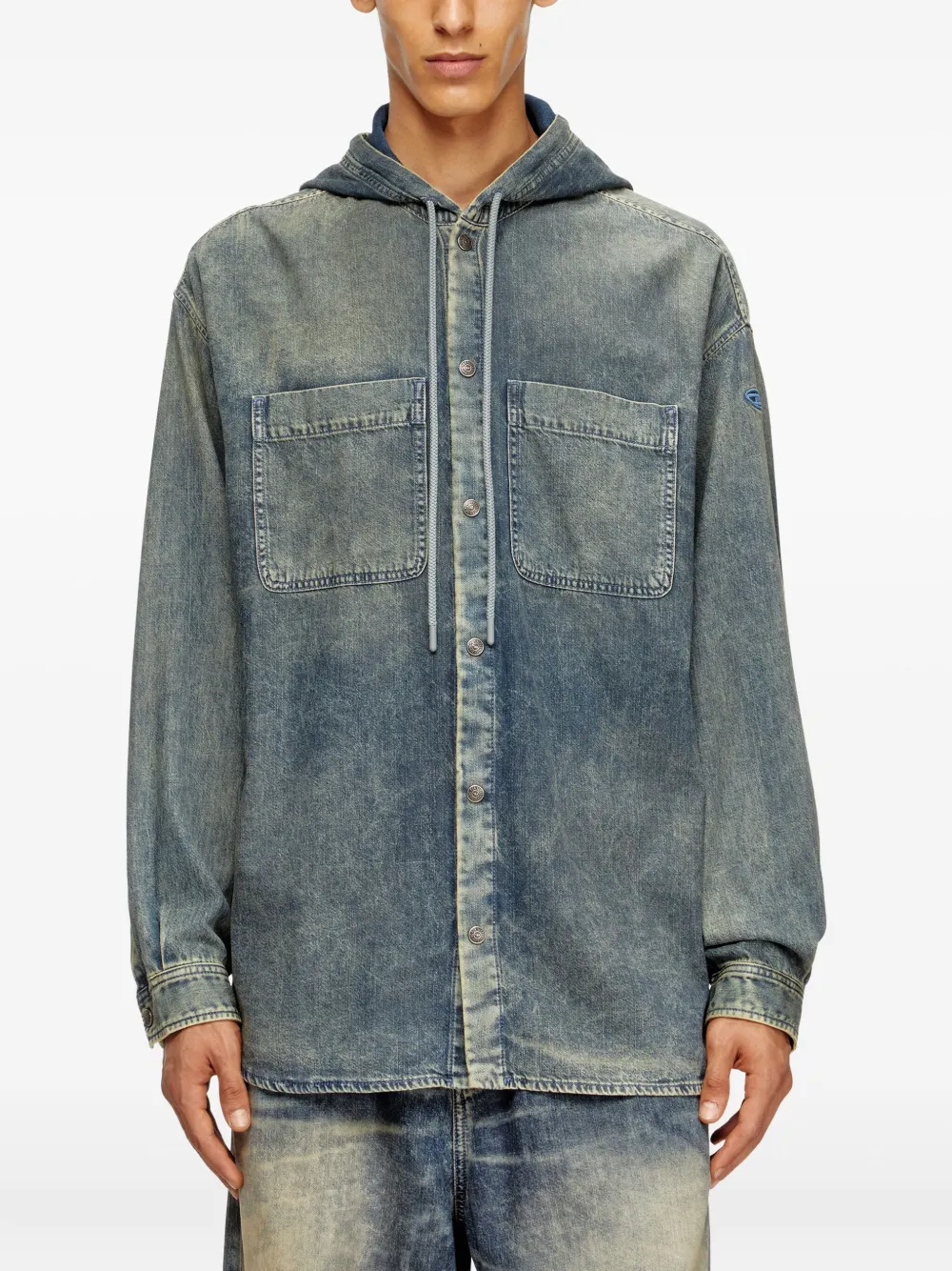 Diesel Denim overhemd Blauw