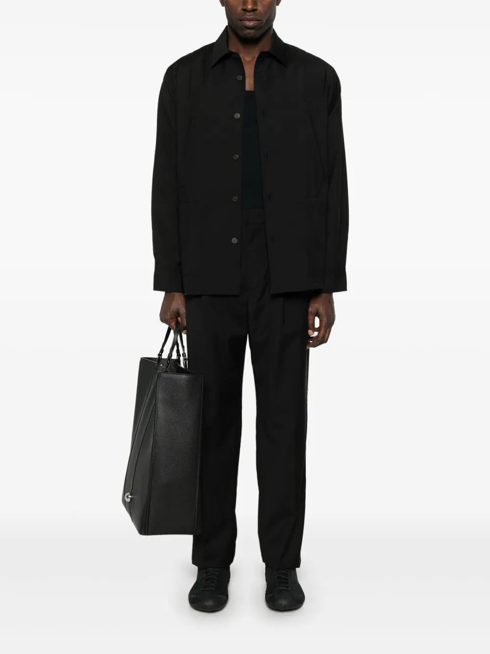 Emporio Armani Lichtgewicht jack Zwart