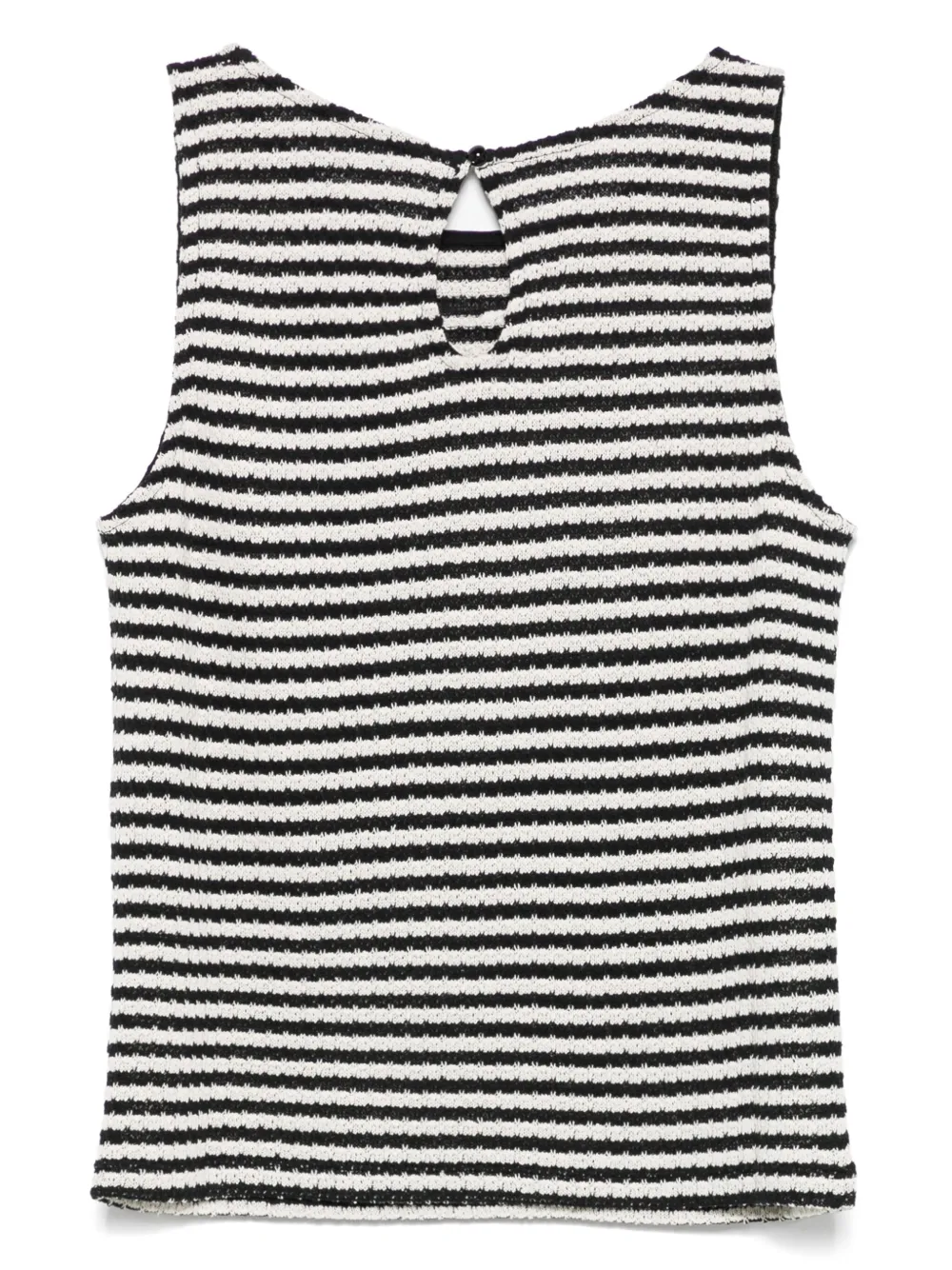 Emporio Armani Gestreepte top Zwart