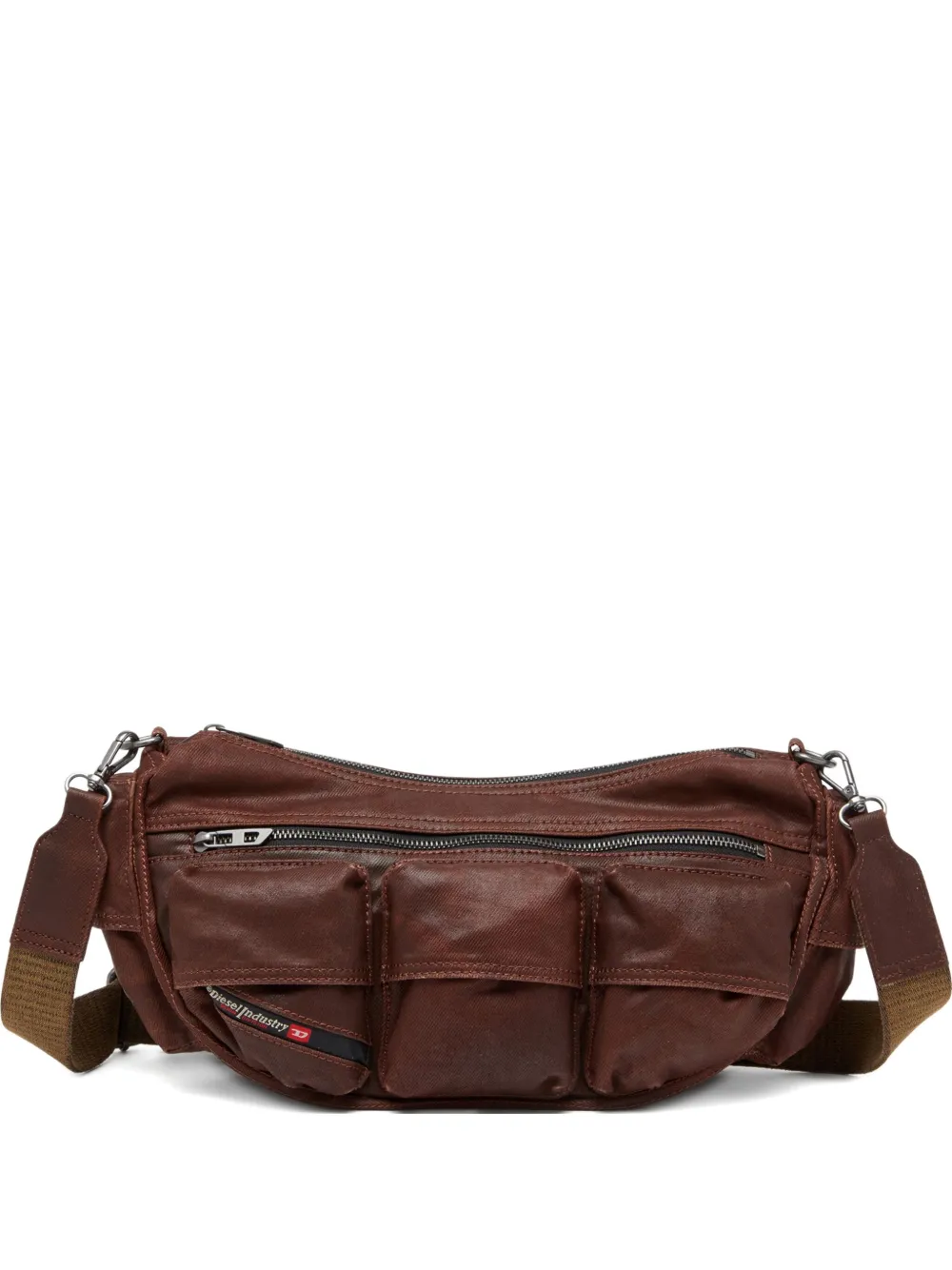 Diesel Multi-Pkts schoudertas Bruin