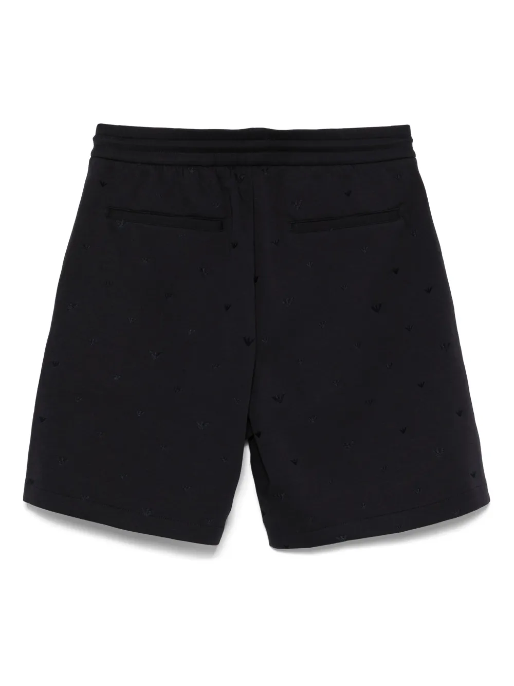 Emporio Armani Shorts met logo-jacquard Blauw