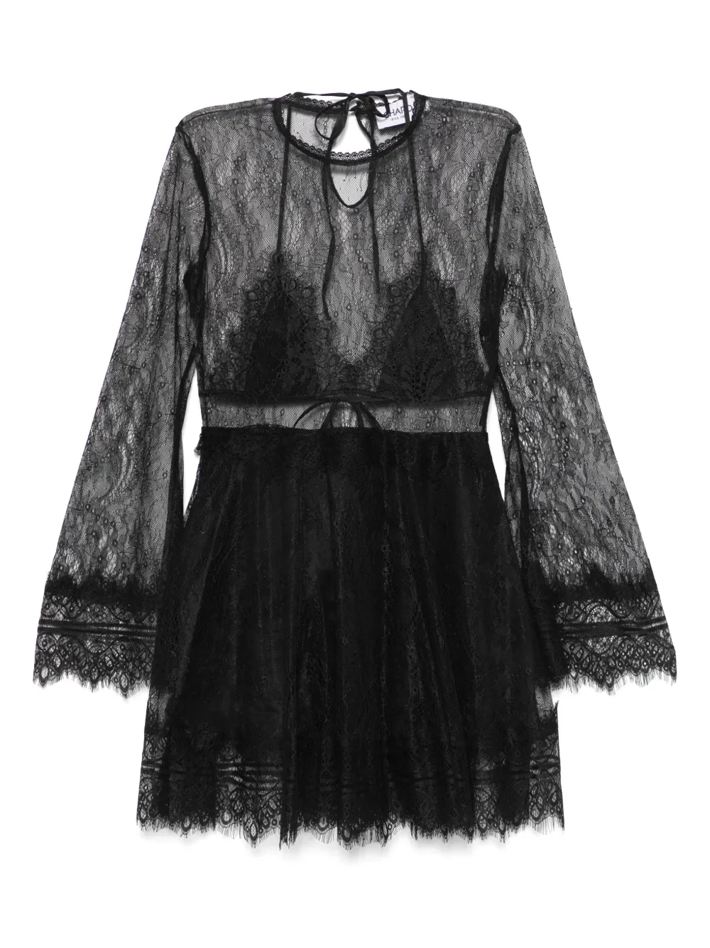 Charo Ruiz Ibiza Thonne mini-jurk Zwart