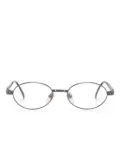 Jean Paul Gaultier Pre-Owned oval-frame glasses - Grey
