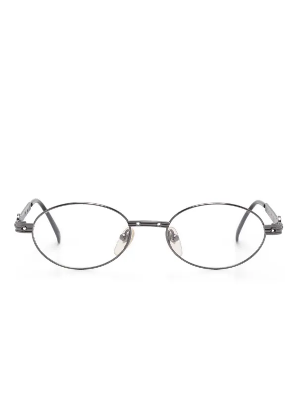 Jean Paul Gaultier Pre-Owned oval-frame Glasses Grey FARFETCH PH