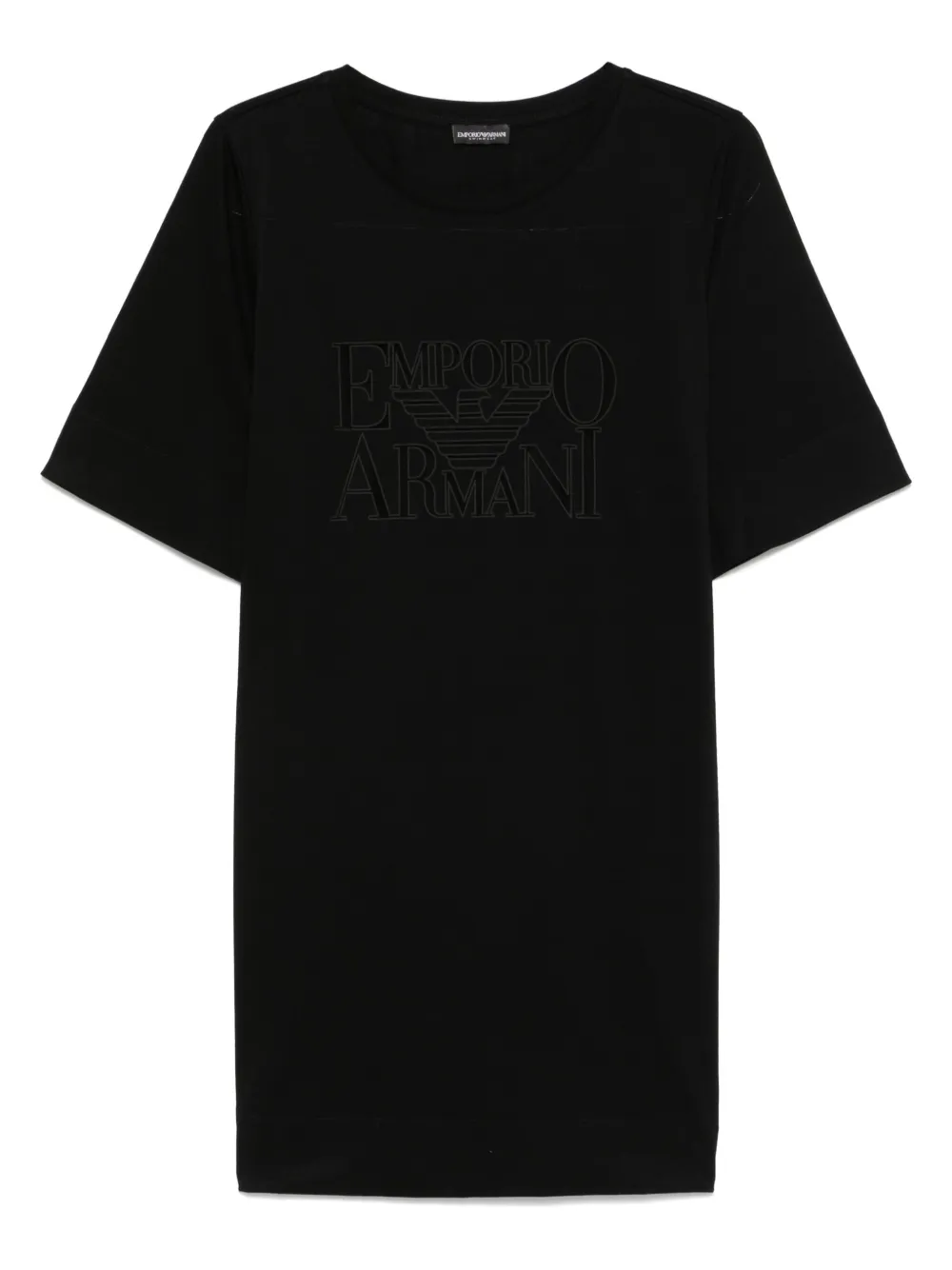 EMPORIO ARMANI LOGO-EMBROIDERED T-SHIRT MIN DRESS