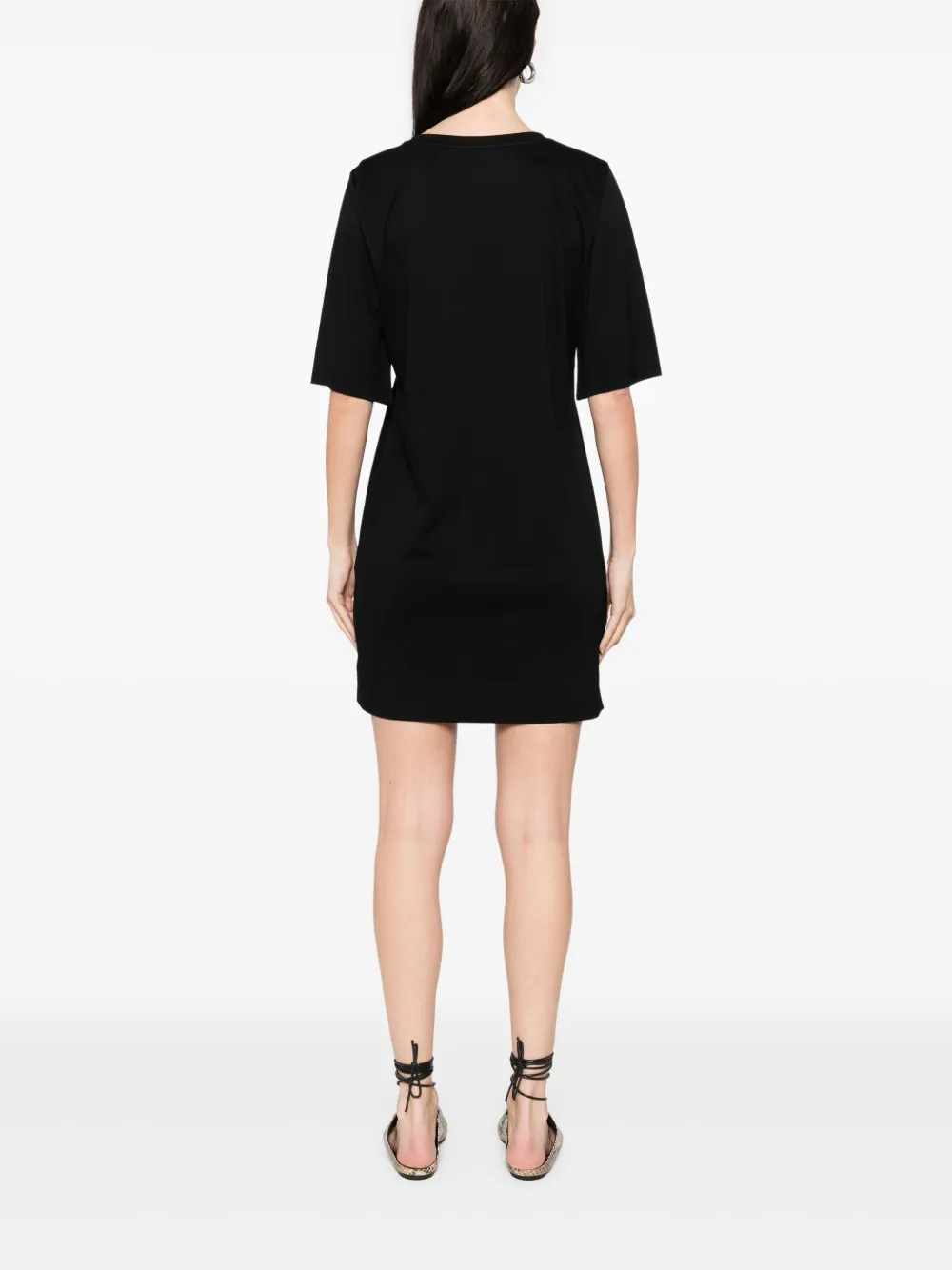 EMPORIO ARMANI LOGO-EMBROIDERED T-SHIRT MIN DRESS