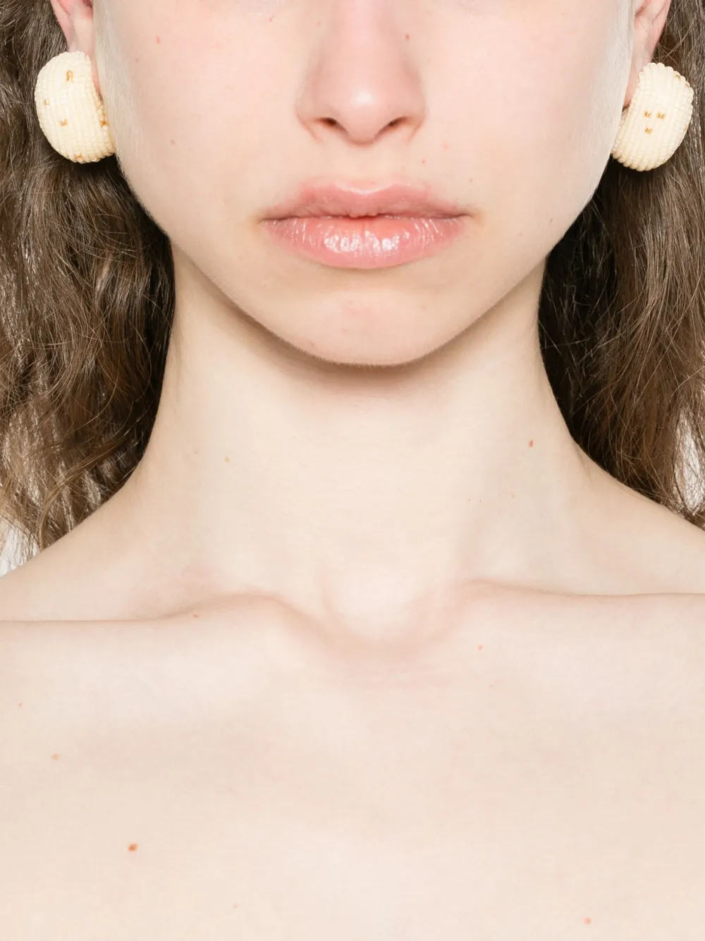 Susana Vega Kleine Arele oorbellen - Beige