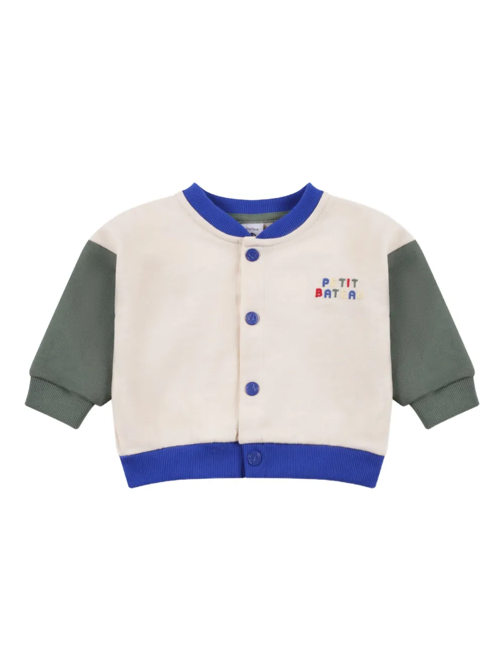 Petit Bateau Bomberjacke in Colour-Block-Optik | Nude | Image 1