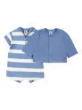 Petit Bateau striped shorties (set of two) - Blue