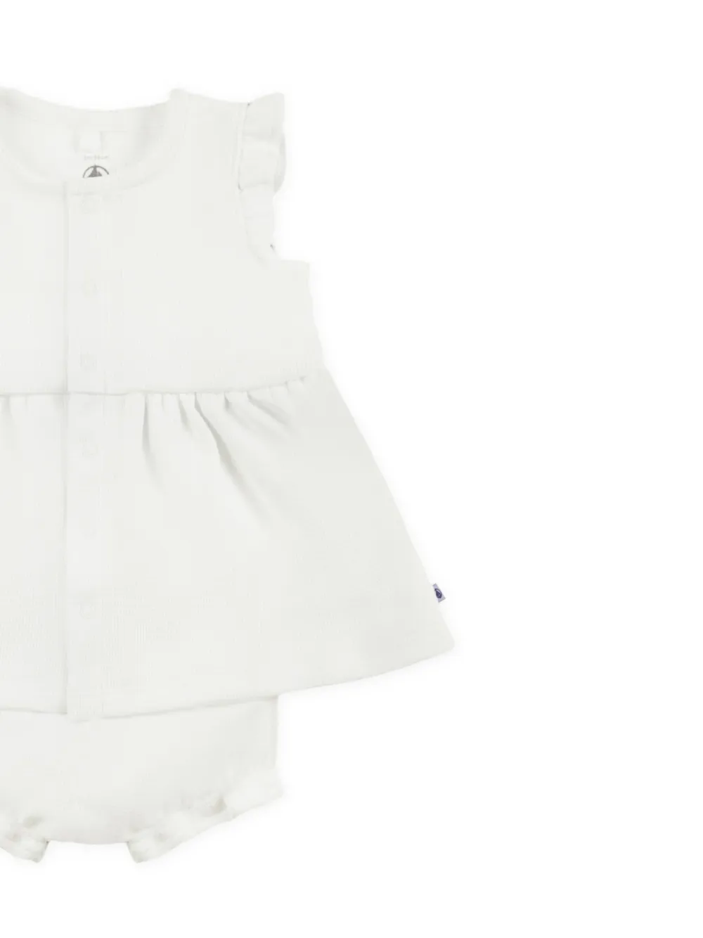 Petit Bateau organic-cotton dress Wit