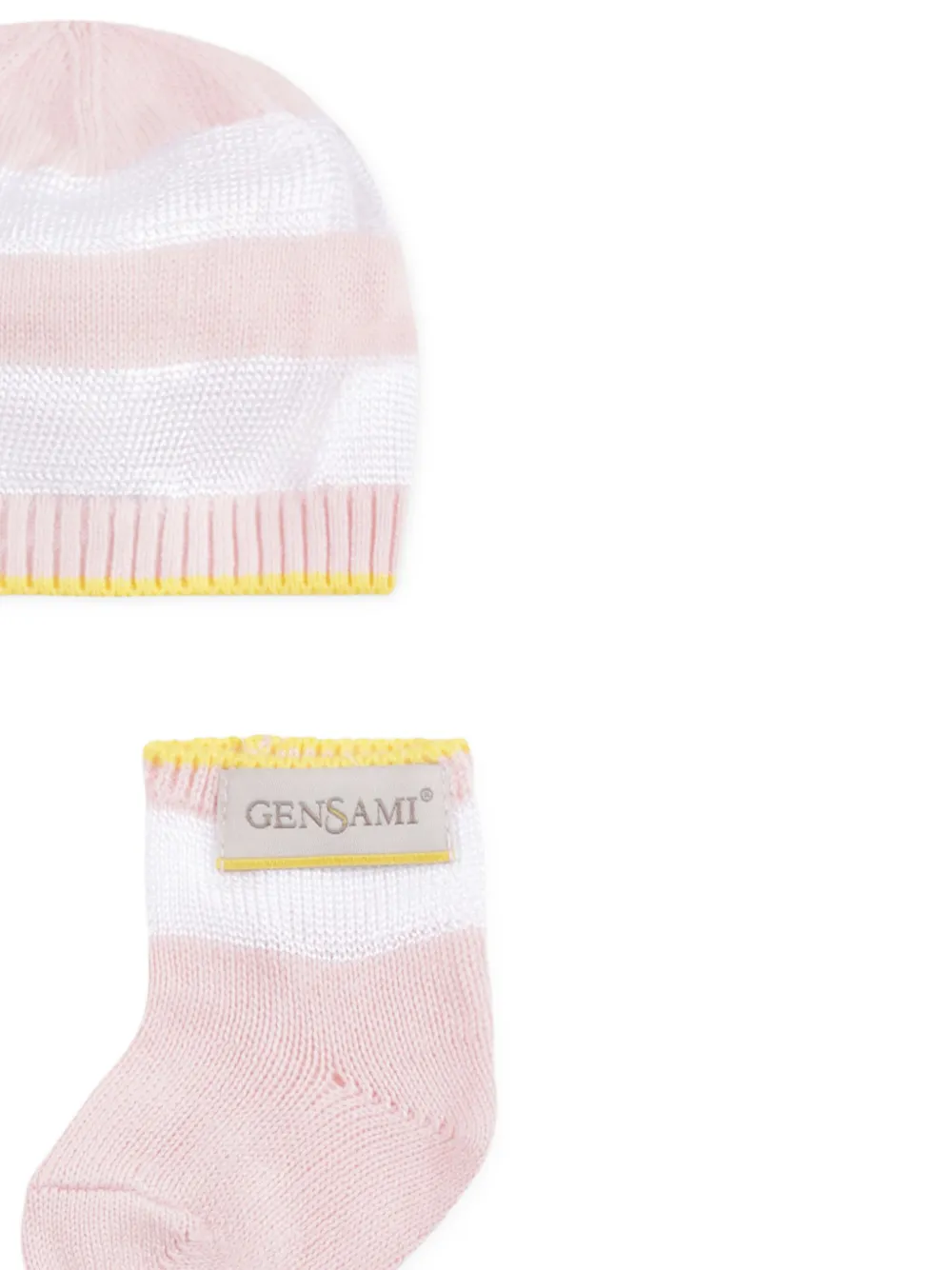 Gensami kids Gestreepte muts Roze