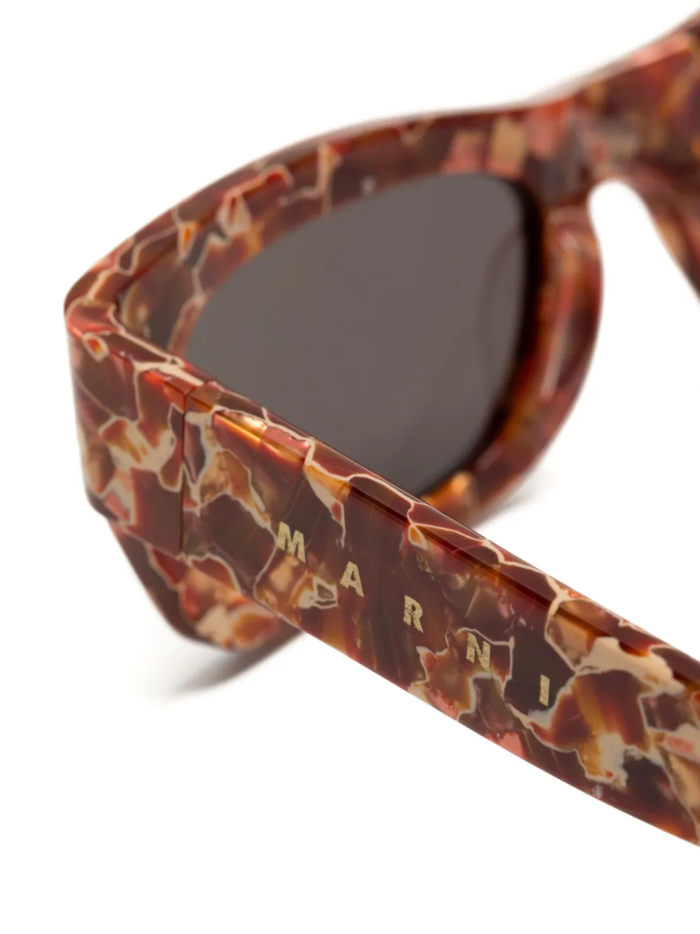 Marni Eyewear Lava II Kil zonnebril Bruin