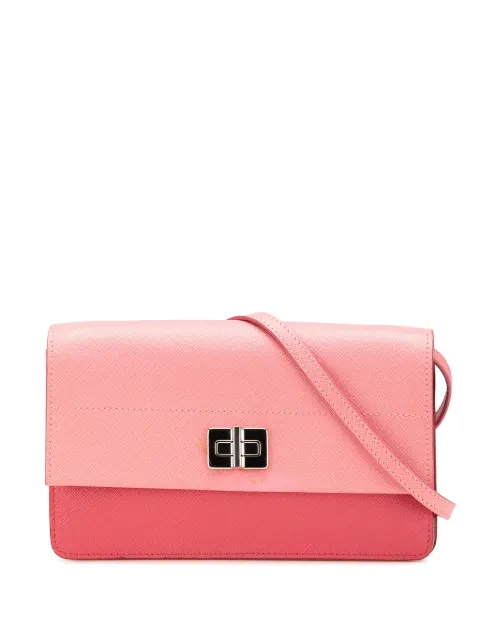 Prada Pre-Owned bolsa crossbody Saffiano Turn Lock Wallet on Strap 2013-2024