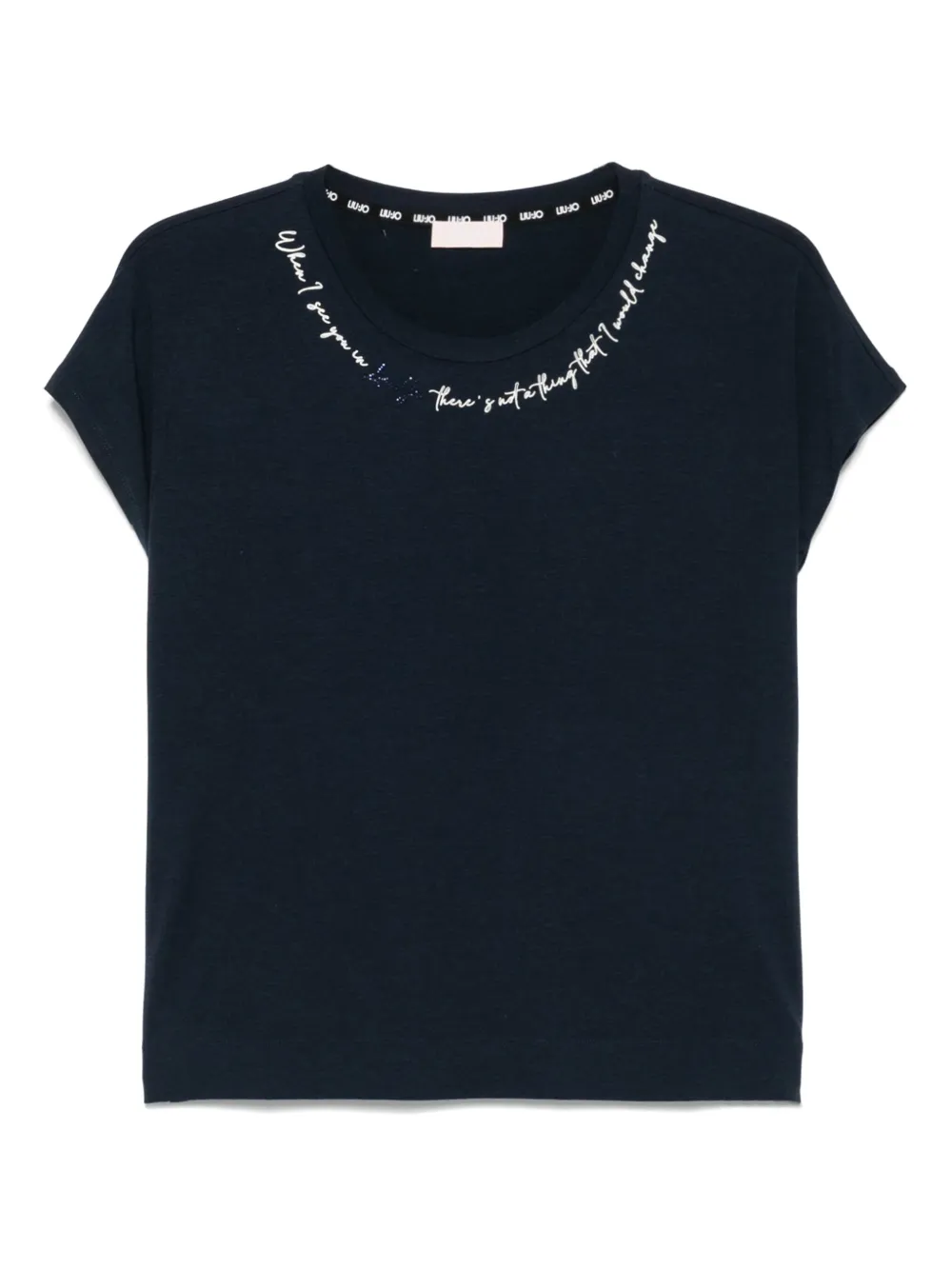 LIU JO playera con logo y detalles | azul | Image 1