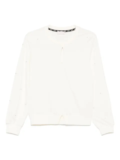 LIU JO logo-embroidered sweatshirt
