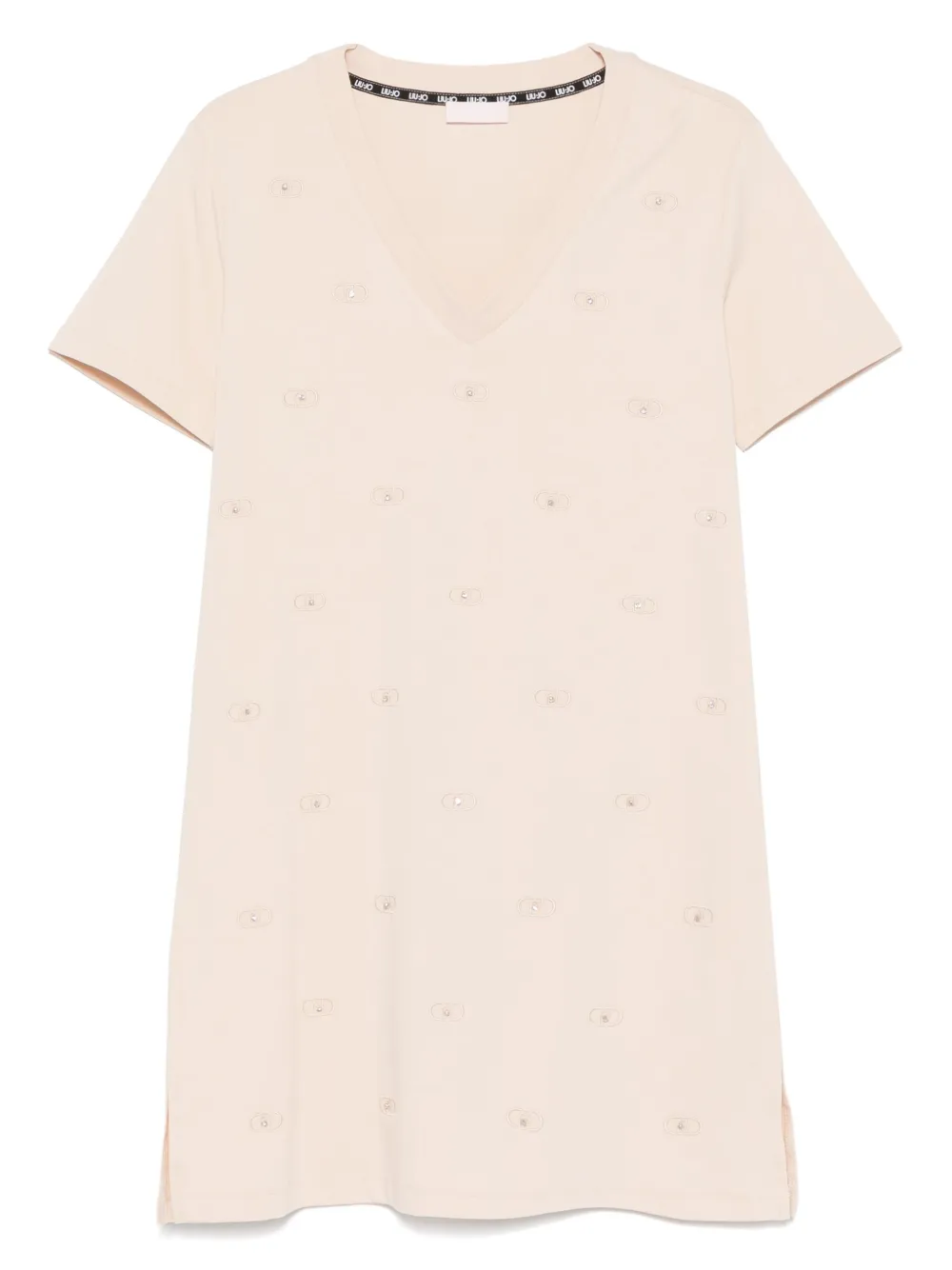 LIU JO robe à logo brodé | tons neutres | Image 1