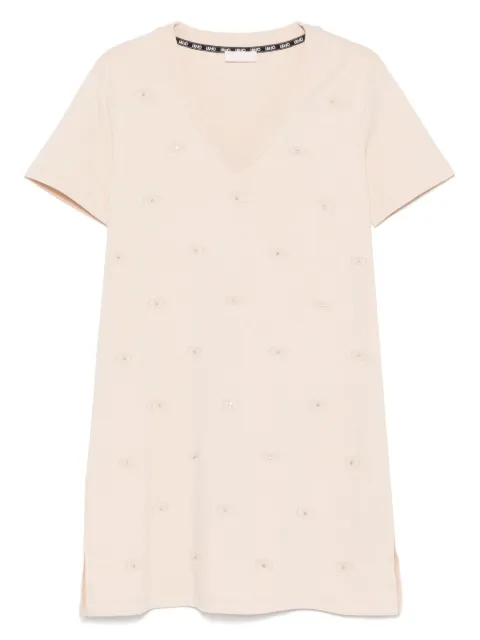 LIU JO embroidered-logo dress