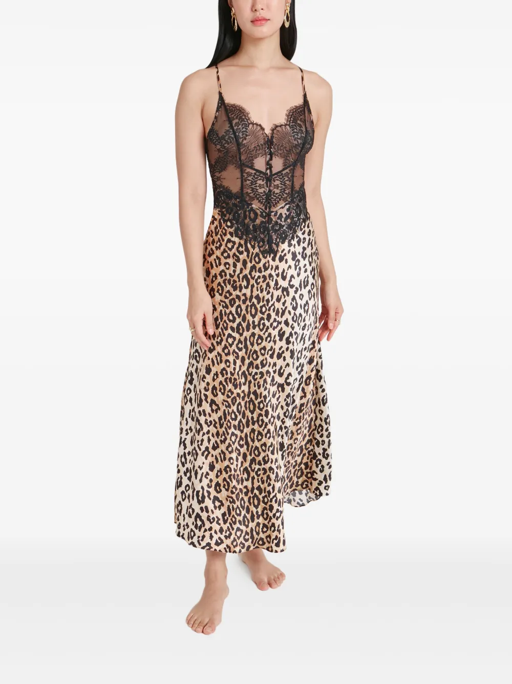 Temperley London Nyx nachthemd Beige