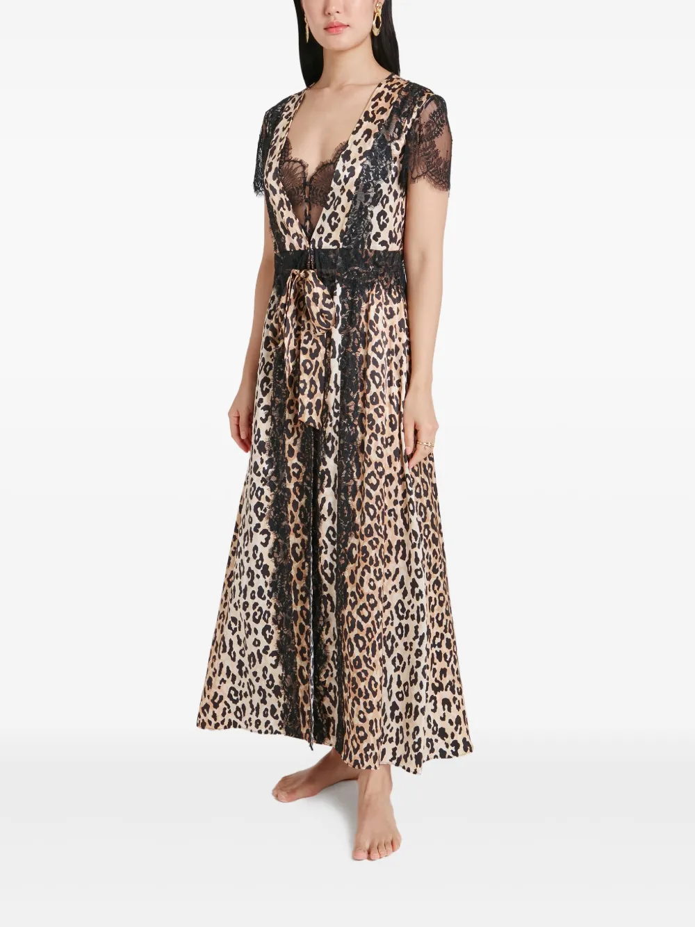 Temperley London Nyx badjas Beige